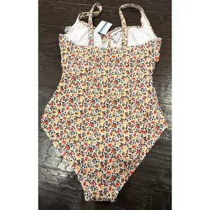 Tashehe Medium One Piece Swimsuit Push Up Underwire Bathing‎ Suit Ruched NEW thumbnail 2