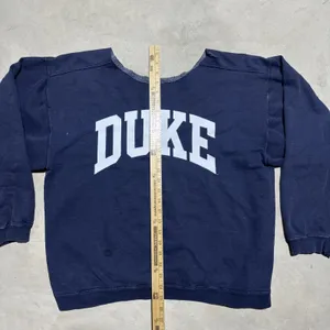 Vintage Duke Blue Devils Sweatshirt SZ XL Blue NCAA Basketball Champion USA thumbnail 2