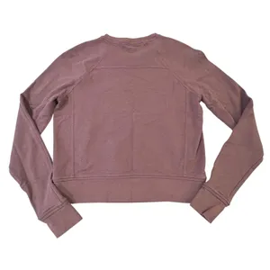 Lululemon Every Movement Cropped Crew Sweatshirt‎ Womens 2 Mauve Athleisure thumbnail 5