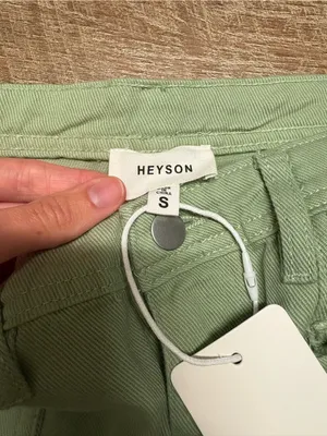 NWT Heyson Boutique 100% Cotton Wide Leg Jeans Size Large thumbnail 2