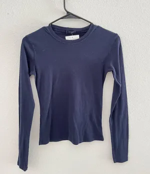 Brandy Melville Top Navy Blue thumbnail 1