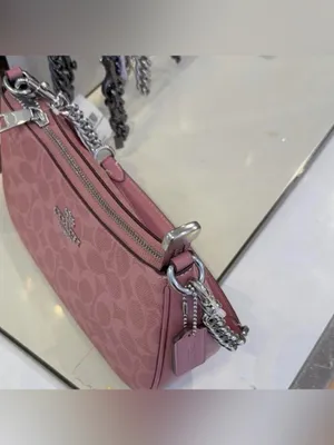 COACH - Teri shoulder bag Signature Canvas CV933 dusty Pink thumbnail 3