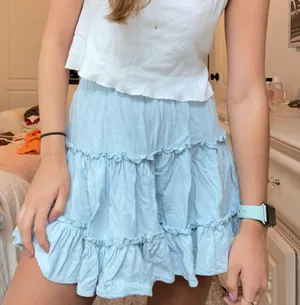 Princess Polly Blue Mini Skirt thumbnail 3