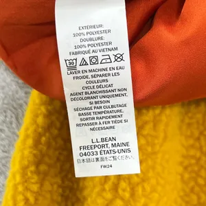 LL Bean Signature Women's XL Valley Fleece Cardigan Shawl Collar Mustard Yellow thumbnail 7
