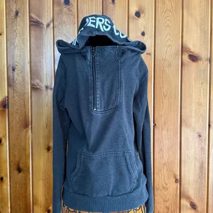 Fox racing Charcoal Gray Hoodie women’s quarter zip hoodie size medium Fox rider thumbnail 6