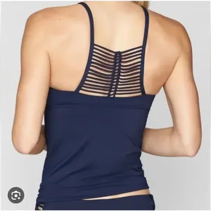 Athleta Macramé High Neck Tankini Swimsuit Top Women’s NWT thumbnail 2