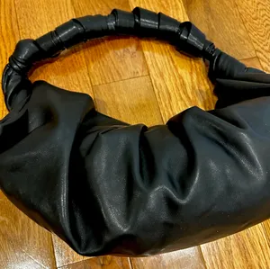 RACHEL ZOE black Slouchy Wrapped contemporary Hobo shoulder Bag thumbnail 15