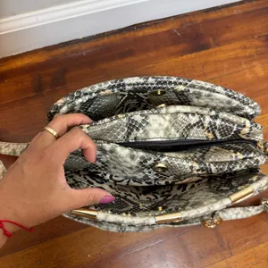 Jessica Simpson Snake-Print Satchel - Neutral Tones thumbnail 10
