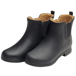 Chooka Delridge Chelsea Black Waterproof Rain Boots Warm Plush Lining Women 9 thumbnail 2
