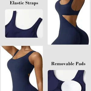 EUC | Dark Blue | Sporty Jumpsuit Size L thumbnail 4