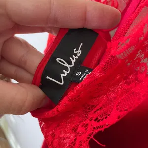 Lulus Dance on the Roof Red Lace Mini Dress Size Small Bodycon Cocktail New thumbnail 8