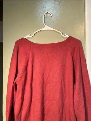 Old Navy Women's Size Large SoSoft Loose V-Neck Sweater Mauve Rose‎ Pink Stretch thumbnail 6