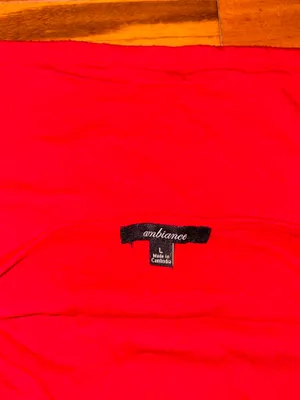 Ambiance Red Halter Top thumbnail 3