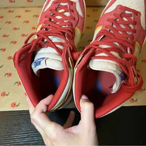 Nike Dunk High Up Cinnabar Red Gold Sneakers Women’s 10.5‎ thumbnail 11