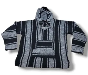 Maco Baja Sweater Size Large L Baja Hoodie Mexican Style Hoodie Drug Rug Sweater Unisex Hoodie thumbnail 1
