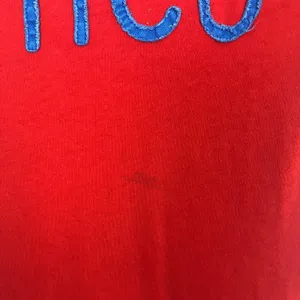 Hollister Embroidered Red Women's Tee Size M thumbnail 10