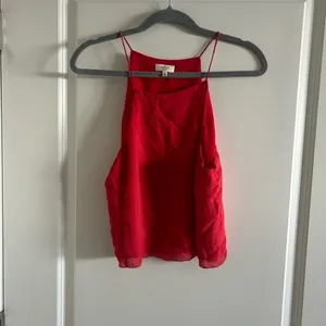 Aritzia Wilfred Red High Neck Tank Top Size Medium thumbnail 2