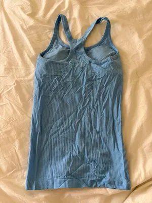 Lululemon Ebb To Street Tank Top Racerback Blue thumbnail 4