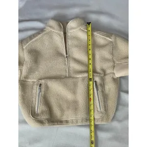 Madewell Faux Shearling Half-Zip Pullover NWT‎ size xsmall thumbnail 9