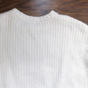Madewell • Everett Rib-Play Pullover Sweater cream chunky cable knit alpaca thumbnail 9