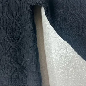 Lauren Ralph Lauren Black Thick Knit Turtleneck Sweater‎ Small thumbnail 2