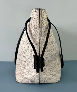 Foley + Corinna Signature Logo White Tote Purse & Leashed Wallet Pouch thumbnail 3