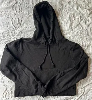 John Galt Black S Cropped Hoodie thumbnail 1