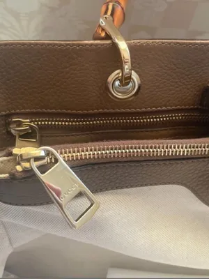 Gucci Brown Leather Tote with Bamboo Handles thumbnail 6