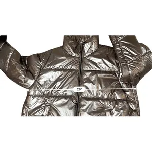 Ava &‎ Viv Plus Size Copper Metallic Puffer Coat 1X NWOT Outerwear Winter thumbnail 8