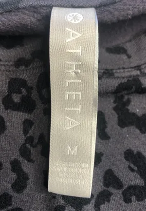 Athleta Pure Luxe Sweatshirt  Pullover Leopard Cheetah thumbnail 4