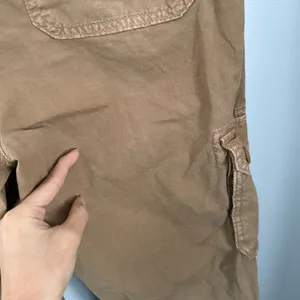 American Eagle 00 Baggy Joggers Cargo Skater Tan Streetwear Y2K Utility thumbnail 4