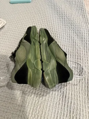 Free People Let's Wander Washed Olive Green Chunky Sneakers Size 38 thumbnail 4