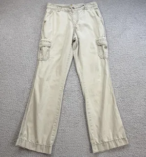 Carhartt Relaxed Fit Cargo Pants Womens 4 Regular Tan Workwear Utility Hiking thumbnail 1