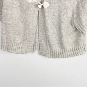 OLD NAVY Cream Knit Short Sleeves Toggle Closure Cardigan Small Neutral Boho thumbnail 5