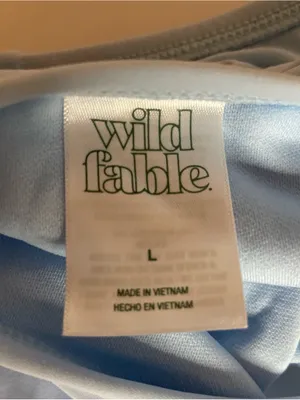 Wild Fable Light Blue Low Rise High Leg Cheeky Swim Bottoms Womens Size Large L thumbnail 8