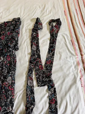 ASOS Tall Dress Maxi Floral Black thumbnail 4