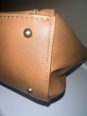 Nine West Cognac Brown Structured Tote thumbnail 14