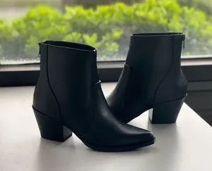 Soda Black Western Chunky Heel Ankle Bootie thumbnail 2
