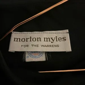 Vintage Union Made semi formal lbd Morton Myles for the Warrens black dress thumbnail 7