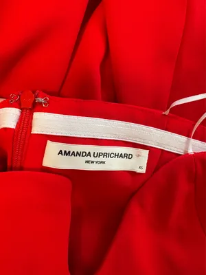 Amanda Uprichard Strapless Puzzle Midi Dress thumbnail 6