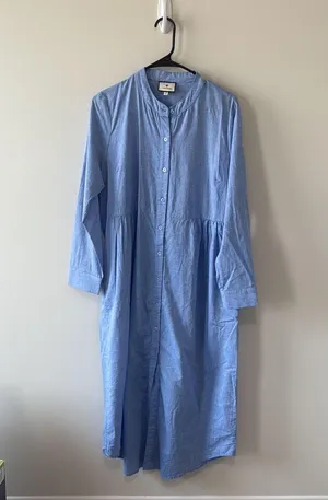Tuckernuck Sky Blue Shirt Dress M thumbnail 6