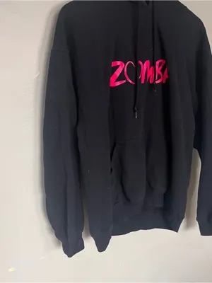 Zumba Fitness Women's Black Hoodie with Pink Logo thumbnail 3