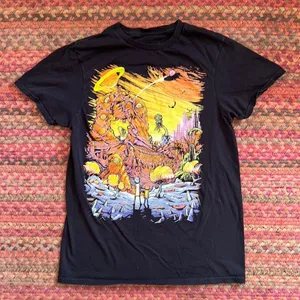 RICK & MORTY ALIEN CITY GRAPHIC TEE Black thumbnail 1