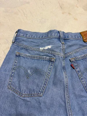 Levi’s premium denim 501 Classic Blue Denim Cutoff Shorts 29 thumbnail 7