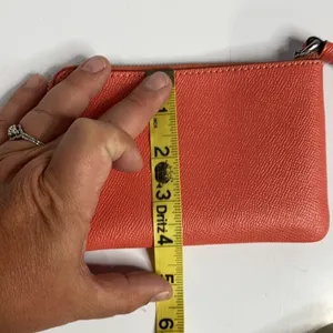 Coach small wristlet clutch‎ coral thumbnail 7
