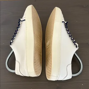 Tory‎ Burch Sport White Leather Ruffle Low Top Sneakers Lace Up Size 7 thumbnail 6