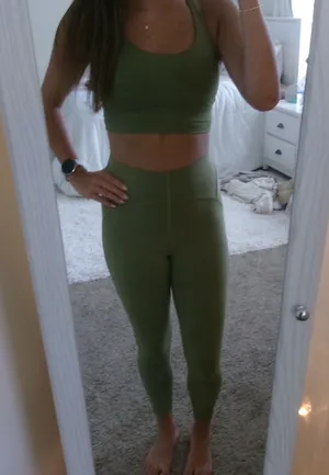 Lululemon Energy Long Line Bra + Lululemon Wunder Train HR Tights 25" thumbnail 1