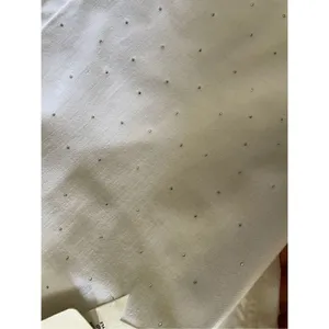 NWT ESPARANTO Bedazzled High Rise White Jeans thumbnail 3