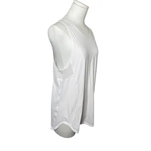Lululemon White Mesh Vent Athletic Tank Top‎ Loose Fit Workout Womens M thumbnail 2