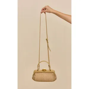NEW Cult Gaia Zuma Woven Mini Crossbody Sand Tan thumbnail 2